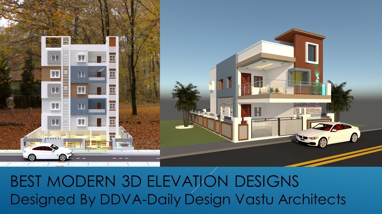 3D ELEVATIONS 2BHK DUPLEX HOME DESIGNS YouTube