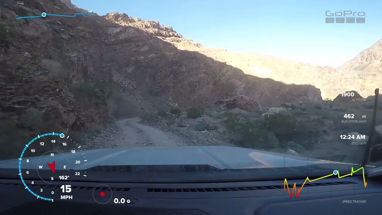 Decision to go up Goler canyon Solo Following local Jeeps