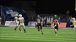Navy All American Bowl 2026   West #81 Jayden Warren Rosharon, TX receive the kick off after team Ea
