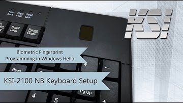 KSI-2100 NB Keyboard Setup and Biometric Fingerprint Programming