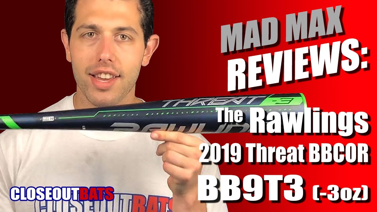 Closeoutbats.com Rawlings Threat 2-5/8" BBCOR Bat -3oz (2019)