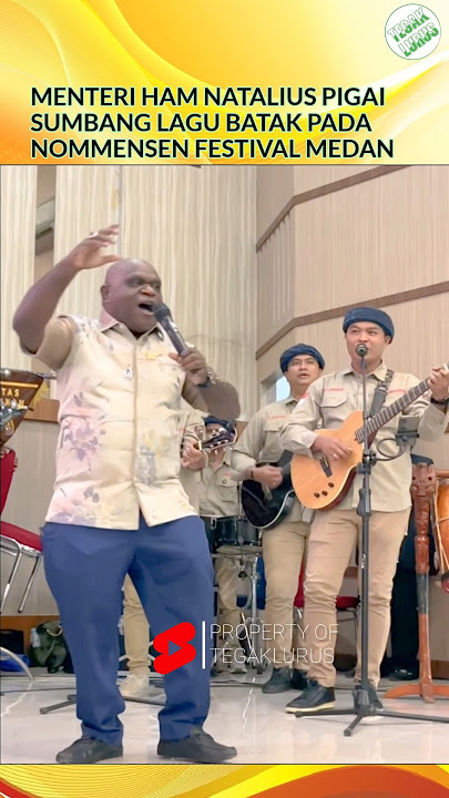 Ketika Putra Papua Nyanyi Lagu Batak👏#mentri #ham #nommensen #nyanyi #shortvideo