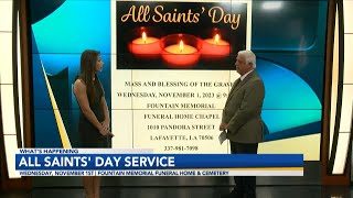 All Saints' Day Service at Fountain Memorial Wednesday