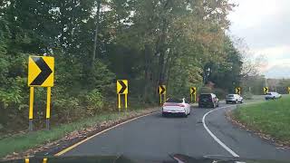 Merritt parkway, Route 15 North, Fairfield Connecticut to New Haven Connecticut... via I-95