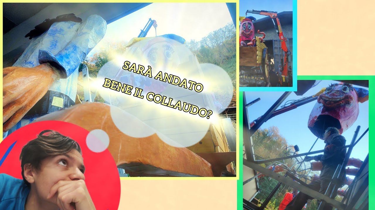 Morbegno Carneval 2026: Gruppo Cre-attivi al lavoro per il nuovo carro! Il collaudo.