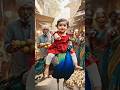 “Cute Baby &amp; Peacock Story 🦚“Baby &amp; Peacock Adventure#ai #baby #shorts