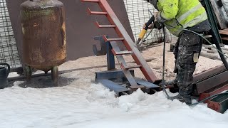 Köp Blästermaskin Clemco med kompressor Atlas XAS 90 på Klaravik