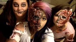 Half Burned Face Makeup