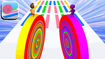 Layers Roll 🏀🌈🏃  BEST GAME IOS, ANDROID | All Level Gameplay Walkthrough Level 37-lr