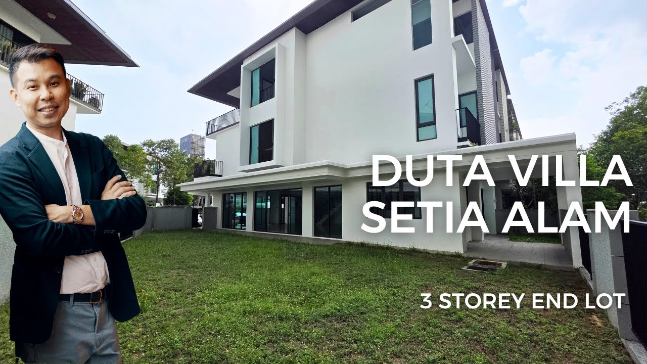 Corner Lot Duta Villa 3 Storey Superlink House Big Land Freehold