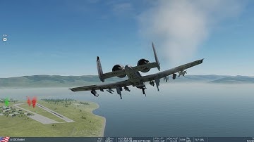 DCS A10C Emergency Landing in Caucasus with no Wheels
