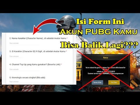 Cara Mengembalikan Akun Pubg Mobile Terkena Banned Youtube