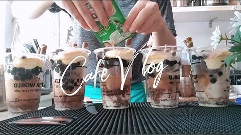 CafeVlog#4 | LÀM 5 CỐC MILO DẦM TRÂN CHÂU ĐƯỜNG ĐEN CHO KHÁCH | SUÝT THÌ QUÊN BỎ BỘT MILO