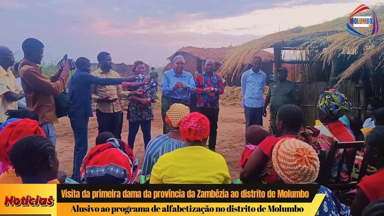 Visita da esposa do Governador da Província da Zambézia ao distrito de Molumbo 