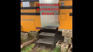 Installing Automatic stairs on our Skoolie, more skin as well by Red White and Bluebird 513 views 2 years ago 24 minutes