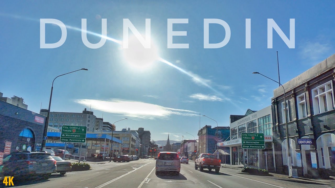 Dunedin City Driving Tour | South Dunedin To City Centre | New Zealand Walking Tour 2023 4K