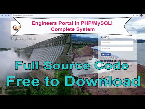 Engineers Portal in PHP/MySQLi with Full Source Code | Free to Download | 2021 | Updated