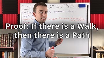 Proof: If There is a u-v Walk then there is a u-v Path | Every Walk Contains a Path, Graph Theory