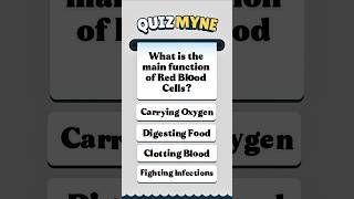 What is the main function of Red Blood Cells? 🤔 #quiz #shorts #humanbody