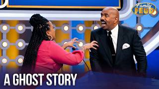 Name Something You Would Do If You Saw a GHOST?! | Family Feud