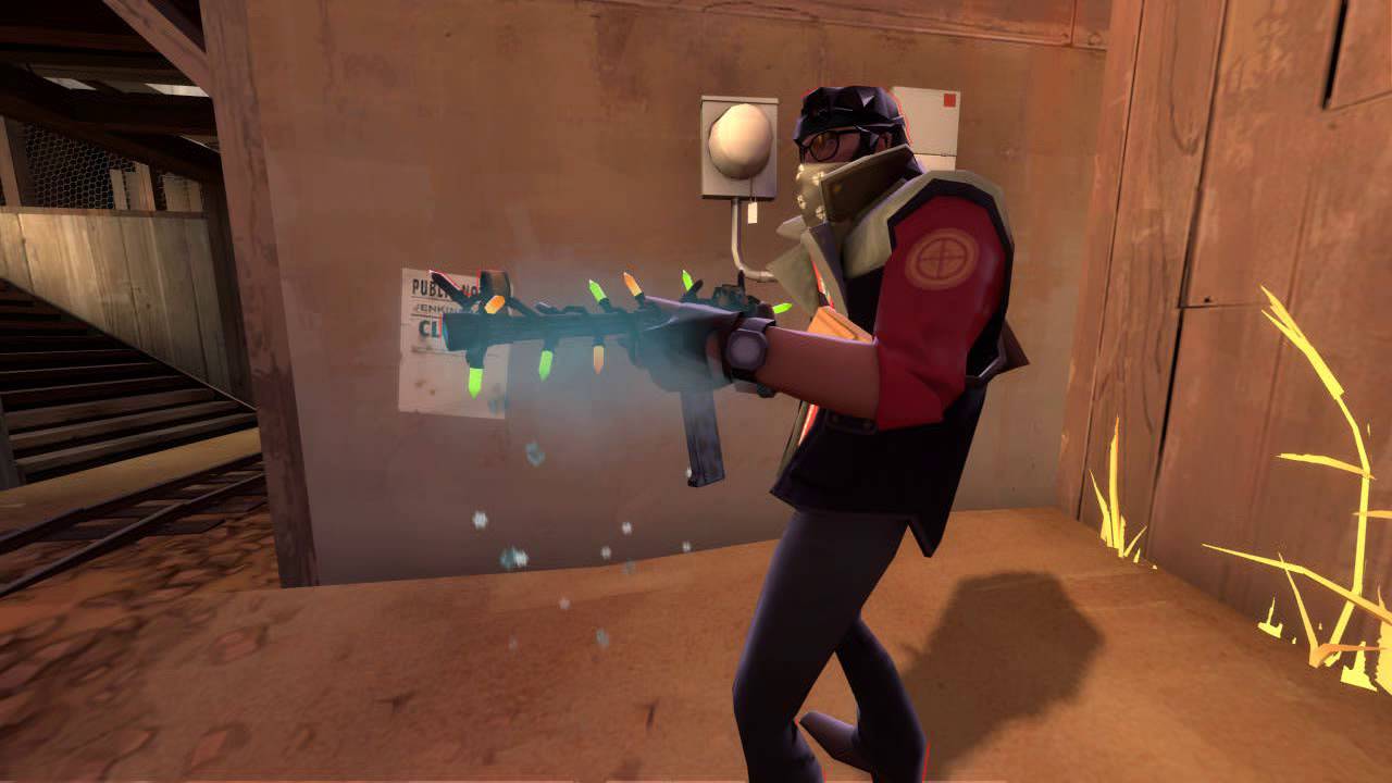 TF2 Unusual - Cool Festive Blitzkrieg SMG (Field-Tested)