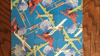 Scramble Squares, Vintage Airplanes solution