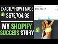 (MY STORY) $267,000 IN ONE YEAR- SHOPIFY SUCCESS STORY DROPSHIPPING 2019