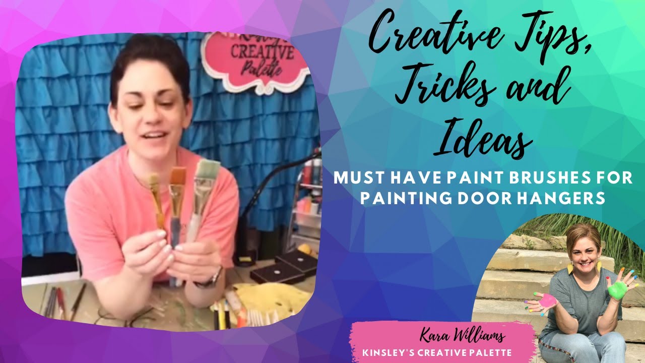 Must Have Paint Brushes for Painting Door Hangers Creative Tip