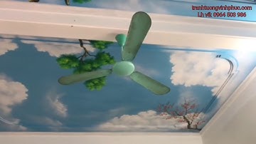 VẼ TRẦN MÂY 3D RẺ ĐẸP TẠI ĐÔNG CAO - PHỔ YÊN - THÁI NGUYÊN 0964 503 986