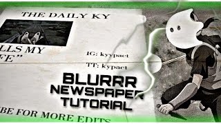 3D Newspaper Editing Tutorial 🔥- Blurrr App 📱 #blurrrapp #blurrrchallenge #blurrrtutorial screenshot 3