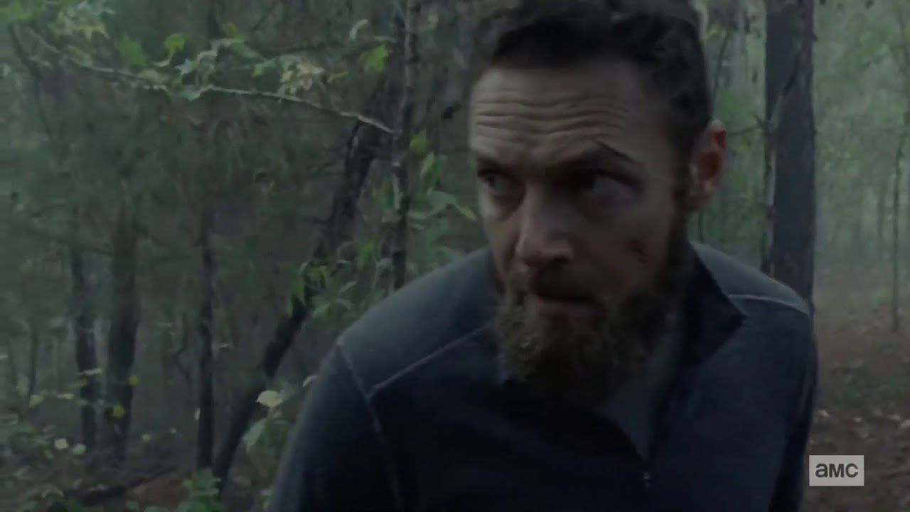 The Walking Dead 10x15 Alden and Aaron captured by Whisperers 1080p