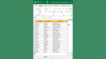 Excel Shortcut Ctrl+E (Name Combine) #ExcelShortcut #CtrlE #ExcelTips #FlashFill #ExcelTricks