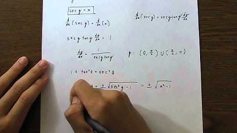 Chapter 3 Section 8   Derivatives of Inverse Trigonometric Functions, Part II