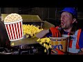 Handyman hal makes popcorn at the movies  lets go to the movies kids show