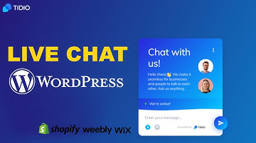 How to add free live chat to WordPress website | Tidio Chat | Shopify - WIX - Weebly - Prestashop