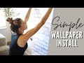 Peel and Stick Wallpaper How-To | Renter Friendly Apartment UPGRADES