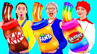Reto De Cocina Yo vs Abuela | Batalla Comestible de KaZaZa Challenge