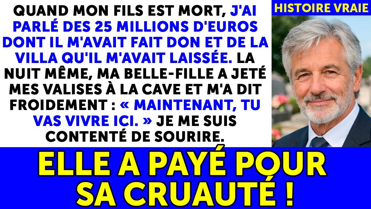 Quand Mon Fils Est Décédé, Ma Belle-fille A Jeté Mes Affaires À La Cave. Elle Ne Savait Pas Que...