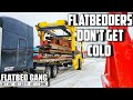 Flatbed In The Winter | Straps & Chains | Load Securement