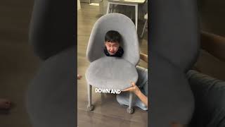 This Little Boy Got Stuck In A Chair .Baby