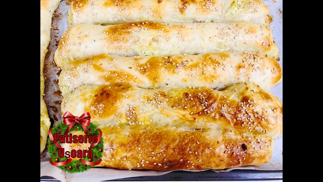 Cele mai rapide placintele, cu cartofi si ciuperci.