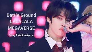 [4K] 231225 스트레이키즈 리노 - Battle Ground + 락 + MEGAVERSE @ SBS 가요대전 (Stray kids Leeknow focus)