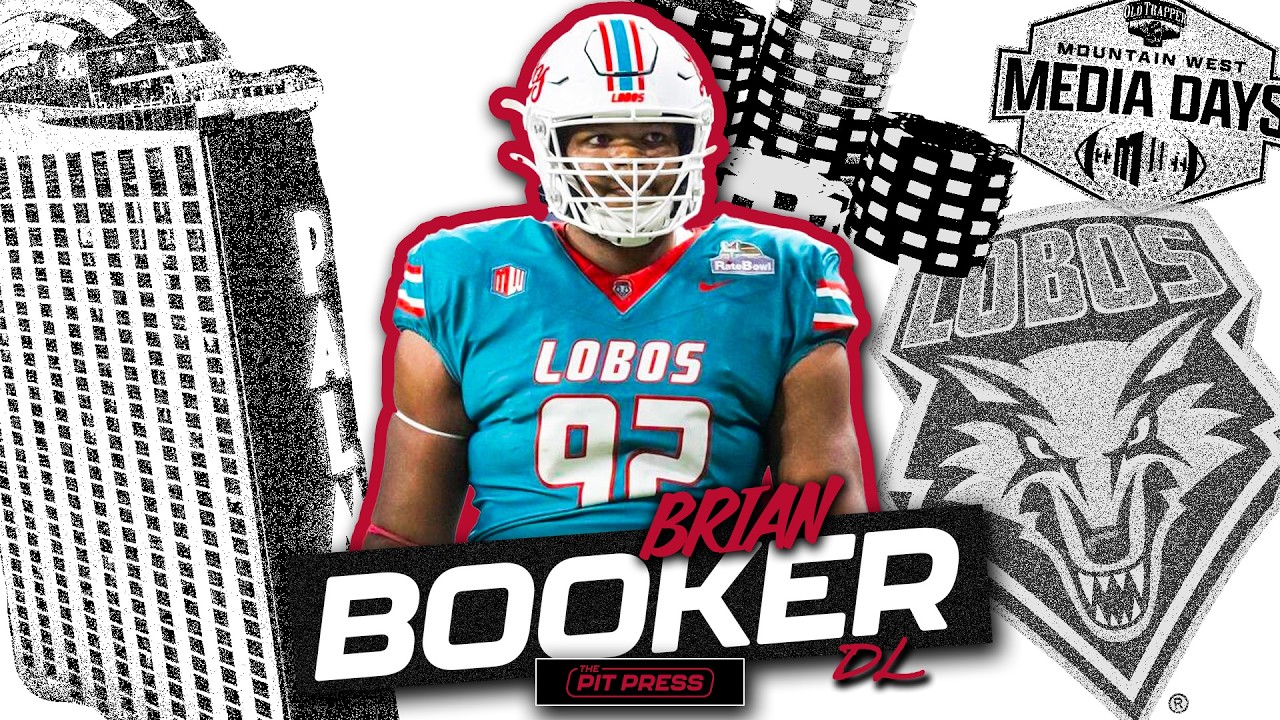 New Mexico's Brian Booker - D-Line - 2026 Mountain West Football Media Day