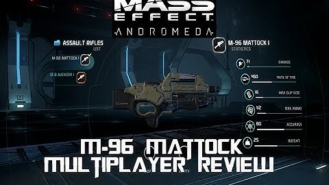 Mass Effect Andromeda M-96 Mattock Multiplayer Review