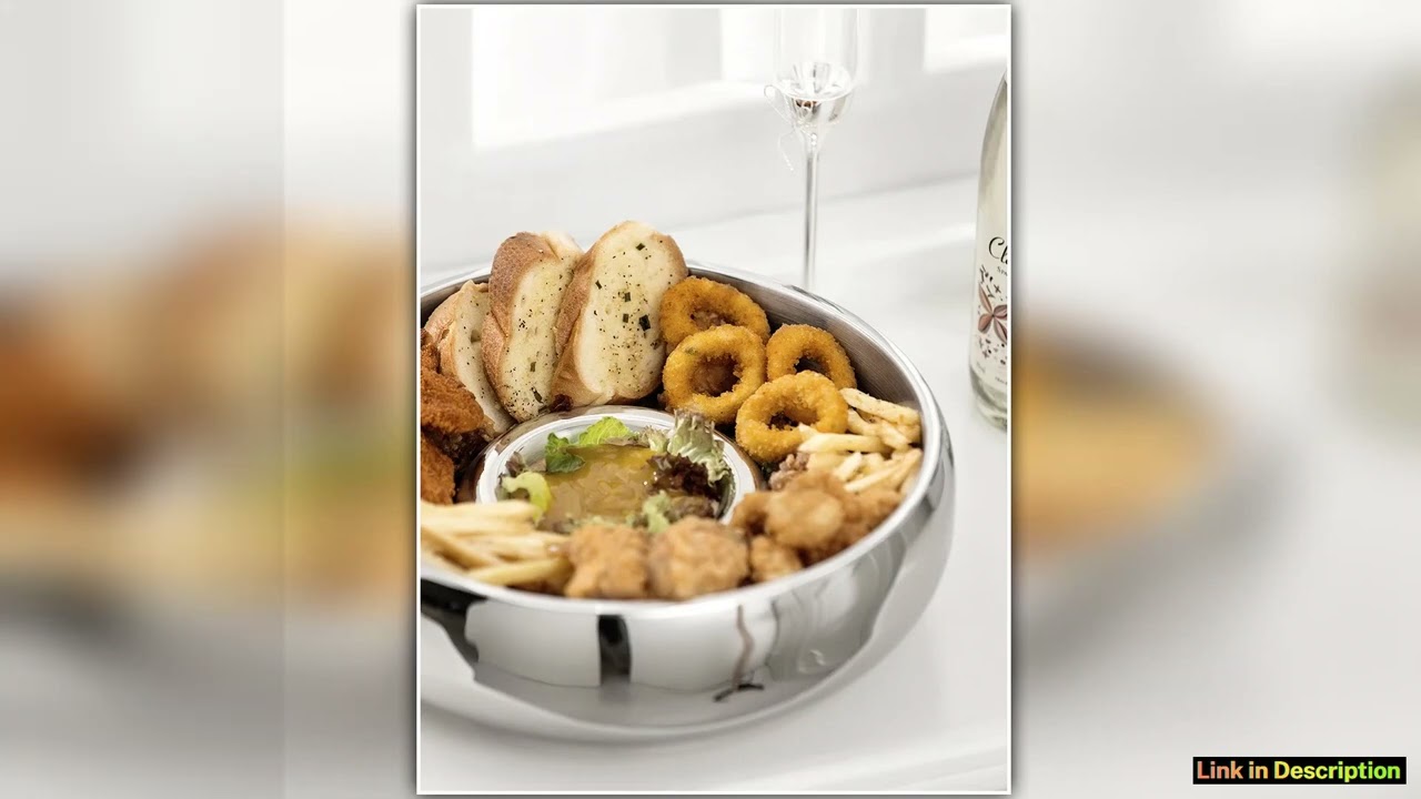 Nordic Stainless Steel Dinner Plate Special Dish Silver Round Plate Aesthetic Tableware Creative fo