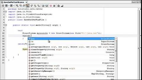 Save Console output into a file using java