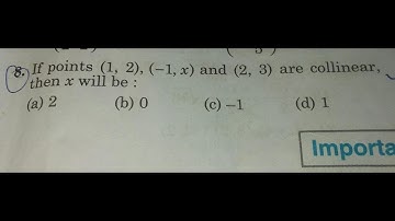 How to find missing coordinate if points are collinear