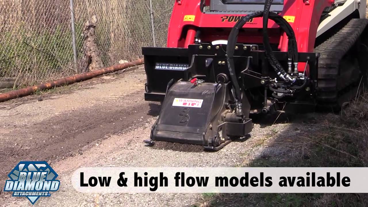 Skid Steer Cold Planer Blue Diamond Attachments YouTube