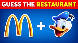 Guess the Fast Food Restaurant and Food by Emoji 🌮🔥 Best Emoji Quiz Game