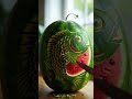 FISH CARVING IN WATERMELON #shortsfeed #satisfying